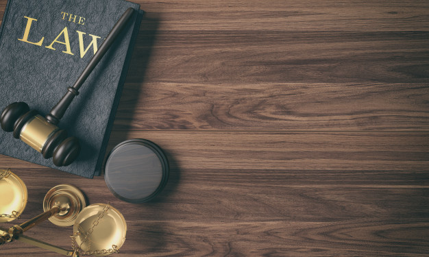Judge's gavel on a desk